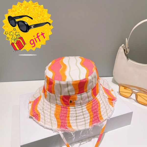 Designers Ampla Brim Chapéus Homens Mulheres Cap Casquette Bob Bucket Chapéu Verão Casual Proteção Solar Para Moda Verão Mulheres Desfiado Cap Vestido de Pesca Ao Ar Livre