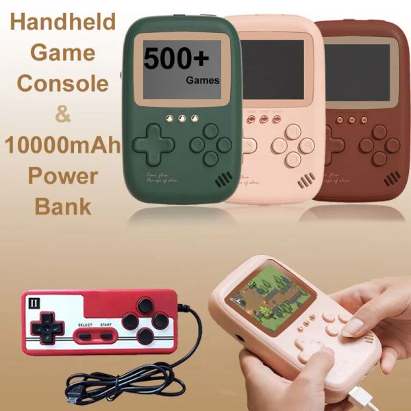 Jogadores 500 em 1 console de jogos portátil jogador de jogos 2,8 polegadas 10000mAh bateria recarregável portátil retro controle de jogos de vídeo