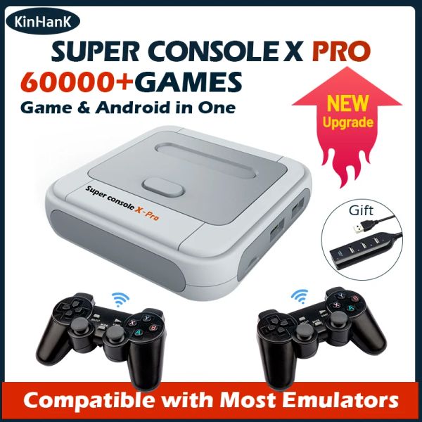 Консоли Super Console X Pro Ретро игровые приставки с 60000 классическими играми для DC/Naomi/MAME/TV Box Wi-Fi 4K HD Портативный игровой плеер