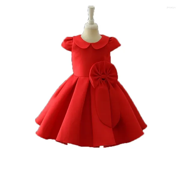 Abiti per ragazze 3-12 anni Summer Girls Dress Party Kids Rosso Verde Vestido Festa Infantil 3 4 6 8 10 12 Anni Vestiti 184088