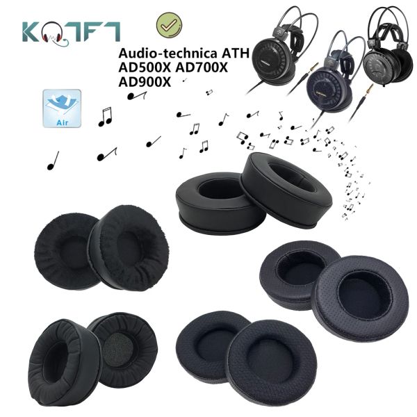 Zubehör KQTFT Samt-Ersatz-Ohrpolster für Audiotechnica ATH AD500X AD700X AD900X Kopfhörer Teile Ohrenschützer-Abdeckung Kissenschalen