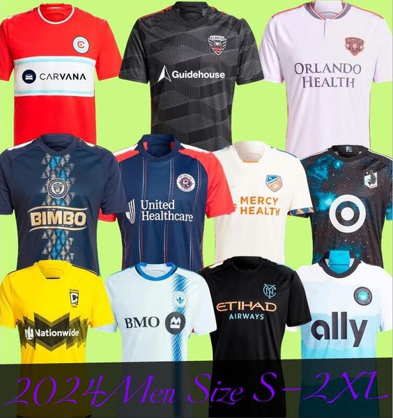 2024 Orlando City Toronto New Philadelphia Columbus New York City Charlotte Nova Inglaterra Chicago Montreal Minnesota Cincinnati Major League Soccer Jersey