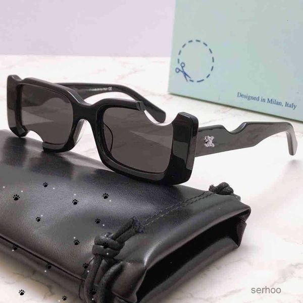 Fashion Off w Sonnenbrille Designer Offs White 2022ss Offizielle neueste quadratische klassische Ow40006 Polycarbonatplatte Kerbrahmen Herren und Brillen mit