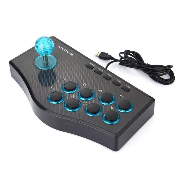 Gamepads 3 in 1 usb kablolu oyun denetleyicisi arcade dövüş ps3 bilgisayar için joystick çubuğu gamepad mühendislik tasarımı oyun konsolu