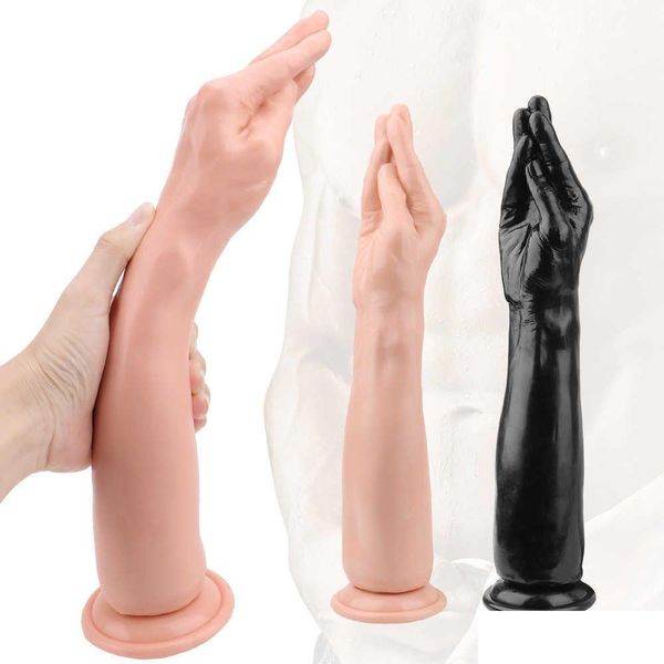 Другие товары для красоты и здоровья Фаллоимитаторы для анальной пробки Анальная пробка Искусственная форма руки Super Big Sile Toys Женщины Мужчины Геи с присоской Dhqql