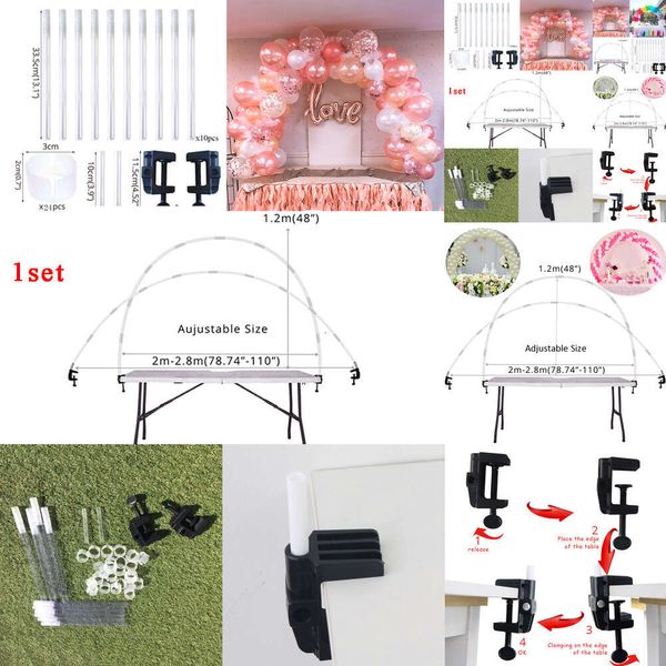 Nuovi nuovi archi Kit arco da tavolo supporto palloncini accessori strumenti per matrimoni decorazioni per feste di buon compleanno bambini