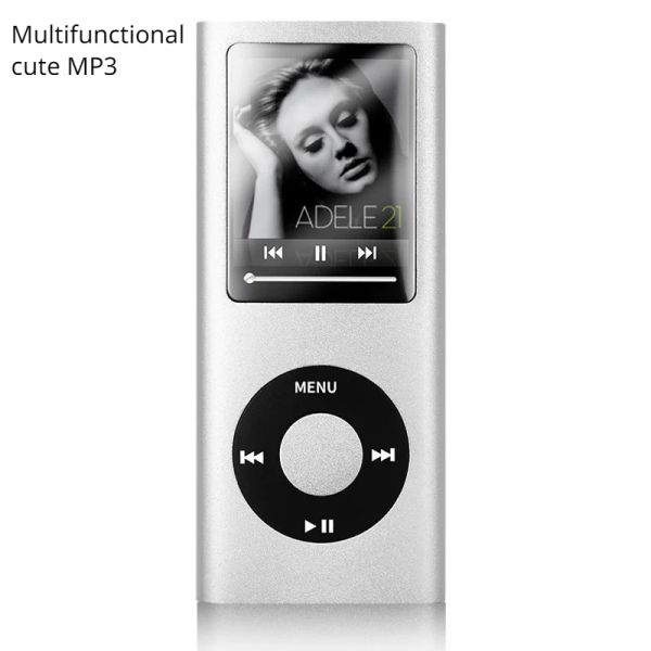 Jogador Desportivo Bonito MP4 Music Player Rádio FM Estudante Inglês MP3 Walkman Gravação Slim Metal MP3 Player para iPod Style Atacado