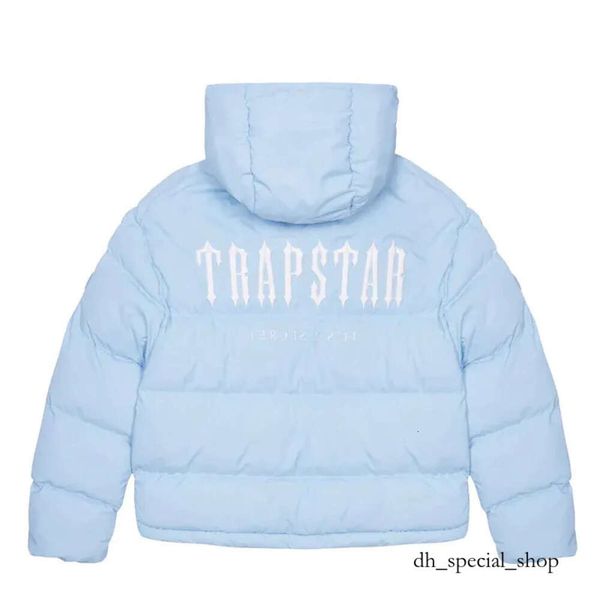 Trapstar Ceket Londra Kod çözülmüş kapüşonlu puffer 2.0 gradyan siyah ceket erkekler işlemeli termal hoodie kış ceket üstleri trapstars 455