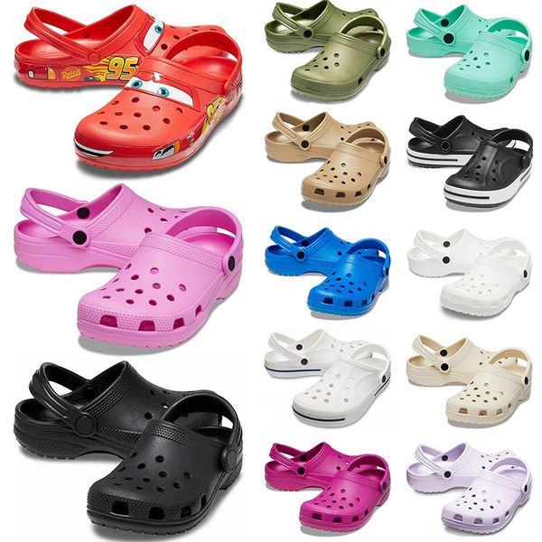 Croc Classic Clog Дизайнерские сандалии Известные дизайнеры Женщины Мужчины Летние пляжные тапочки Горки Черно-белые детские мужские тапочки Уличная домашняя обувь Dhgate