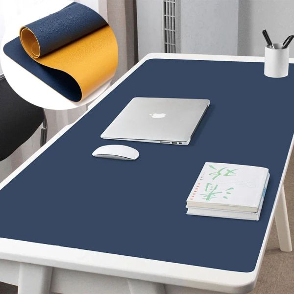 Tappetini 2022 Nuovo ufficio Mouse Pad 90x45/120x60cm PC Mousepad XXL Computer Impermeabile Tavolo Pad Cuoio Grande scrivania Zerbino Doublesided