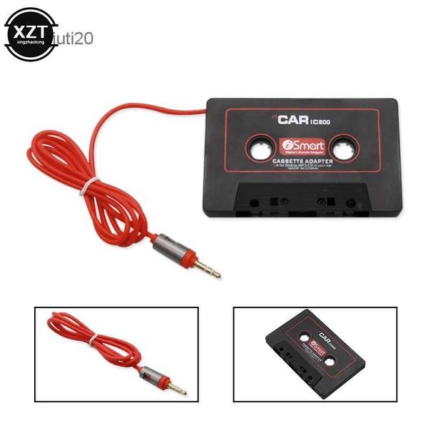 Adaptador de fita cassete para carro, reprodutor de dvd vcd, conversor de mp3 player com tomada de 3.5mm para ipod, iphone, mp3, aux, cabo cd playerl2402