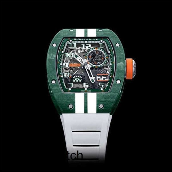 Richarsmilles Uhr ZF Factory Schweizer Tourbillon Automatikwerk Armbanduhr Rm Pilot Sport Armbanduhren Serie Rm029 Verwendetes Kohlefasermaterial