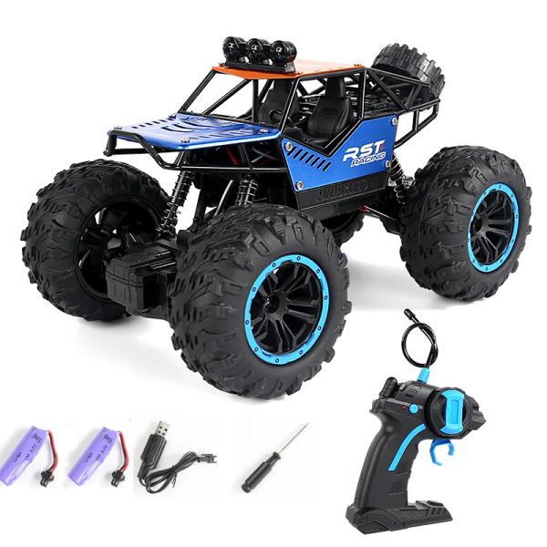 Cars Rock Crawler Off Road RC Auto giocattolo telecomandato macchina su auto radiocomandata con luce a LED giocattolo per ragazzi