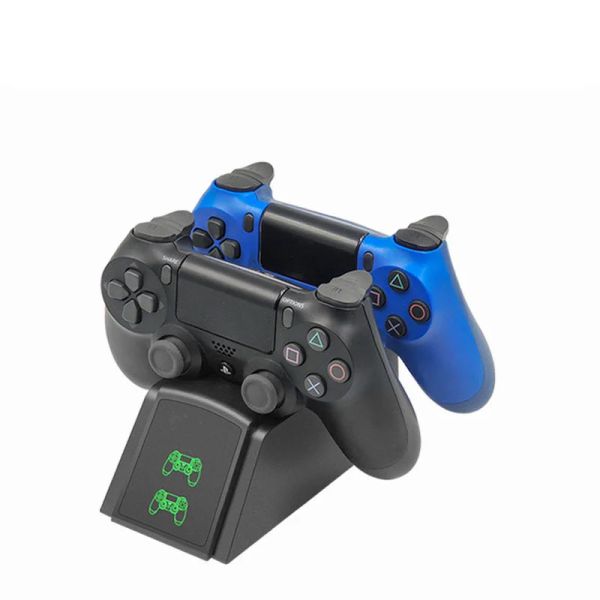 Joysticks PS4 Controller Charger Dual USB -станция для быстрого зарядки для Sony PlayStation 4 PS4/ PS4 Slim/ PS4 Pro Gamepad