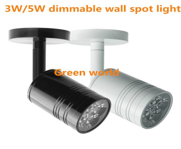 3W5W Dimmable LED Spotlight HP Yüzey Monte Tavan Işığı 360 ° ayarlanabilir tavan nokta Işık Alüminyum Track Işık Sıcak Beyaz W6206308