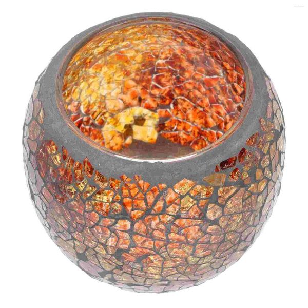 Titulares de vela Mosaico Votive Holder Table Centerpieces para casamento Desktop Candleholder Ornament