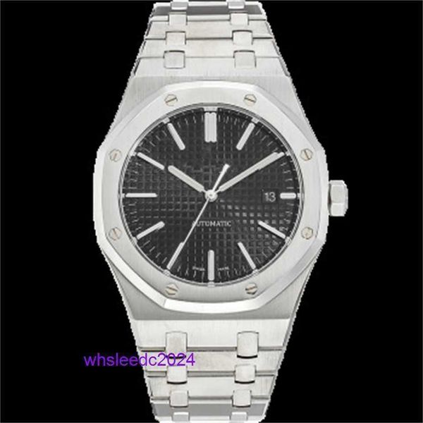 Relógios Mecânicos Suíços Audemar Pigue Ap Royal Oak Série 41 Gauge Relógio Mecânico Automático Masculino Relógio de Luxo 15400st.oo.1220st.01 Disco Preto HB Z1RA