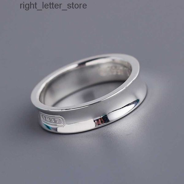Кольца Дизайнерские tiff любое кольцо Серебряное кольцо Пасьянс Простые круглые тонкие кольца на палец для женщин и мужчин Пара Элемент ювелирных изделий обещает 240229