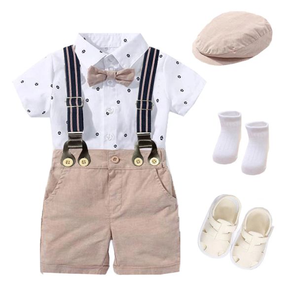 Defina quente, menino de menino, traje recém -nascido, hautiflom romance birth birthdand festival Gift Giftsuit Hat para meninos vestidos de roupa de casamento de meninos