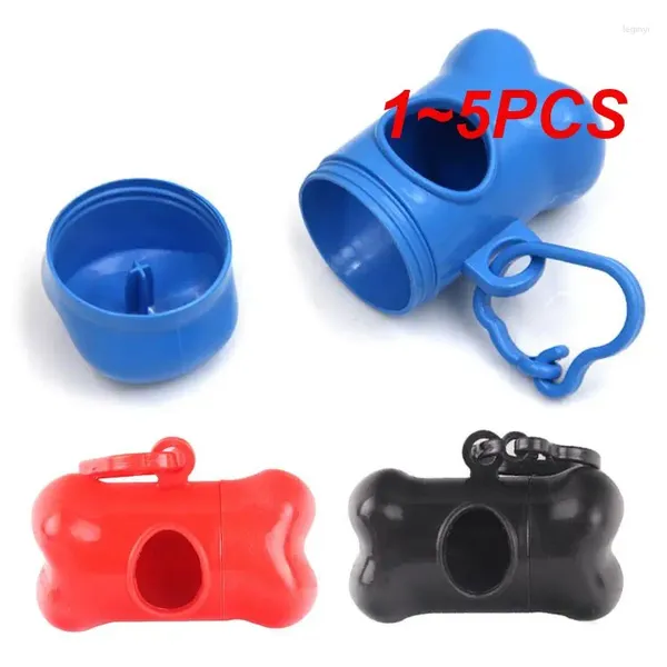 Trasportino per cani 1-5PCS Dispenser di sacchetti per rifiuti per animali domestici Raccolta di cacca Raccolta di rifiuti Distribuzione per la pulizia Forniture per la pulizia Simpatico contenitore per rifiuti a forma di osso Wc