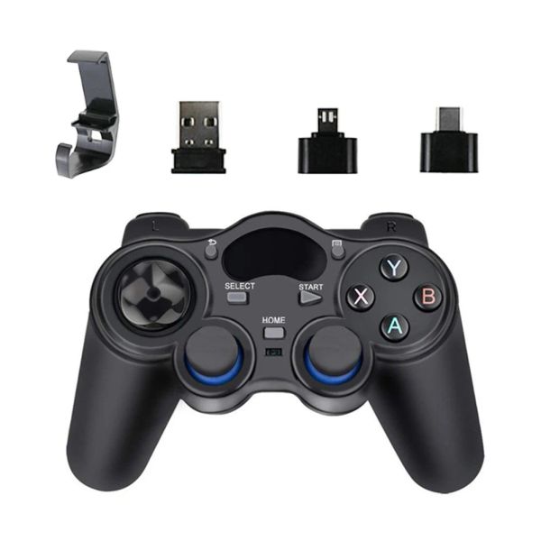 Gamepads 2.4g Controlador de jogos sem fio gamepad Android Acessórios USB Joystick PC Control para TV Computer PC360 TV SettOp Box