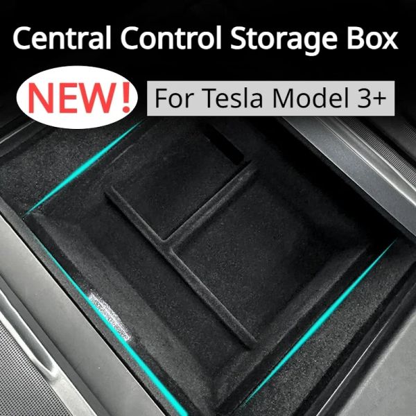 Caixa de armazenamento de controle central de carros para tesla modelo 3 + caixa de apoio de braço caixa de armazenamento escondida reunindo novo model3 acessórios interiores do carro 2024