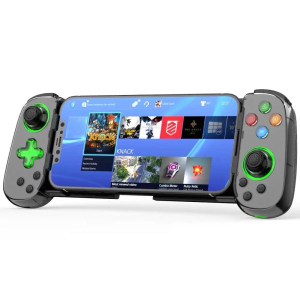 Gamepads Mobil Oyun Denetleyicisi Kablosuz Bağlantı Uzatılabilir Gamepad Teleskopik Gamepad iPhone Android Telefon için Uyumlu