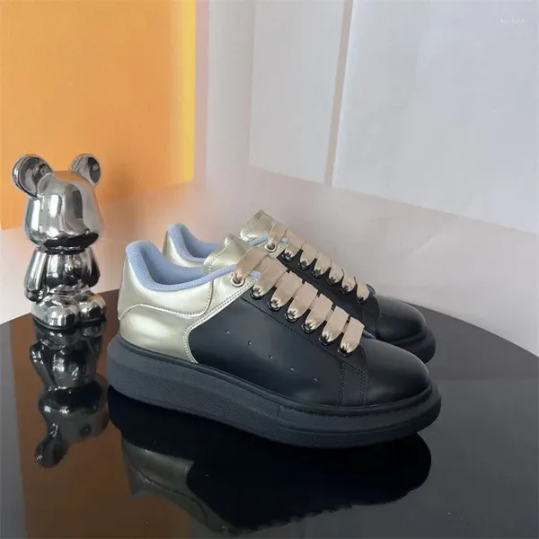 Scarpe casual Amante del marchio Moda femminile Vera pelle Stringate Appartamenti Maschile Platform Sneakers Uomo Donna Scarpe da passeggio per esterni