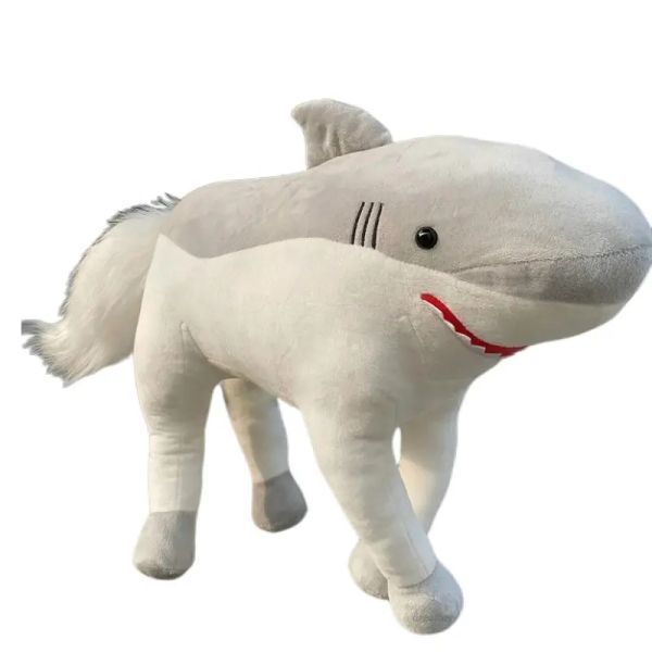 Kissen 40/50/60 cm Shark Pferd Weiche Gefüllte Plüschtier Gefüllte Shark Kopf Pferd Körper Modell Puppe Kissen Spielzeug Für Kind Kinder Geburtstagsgeschenk