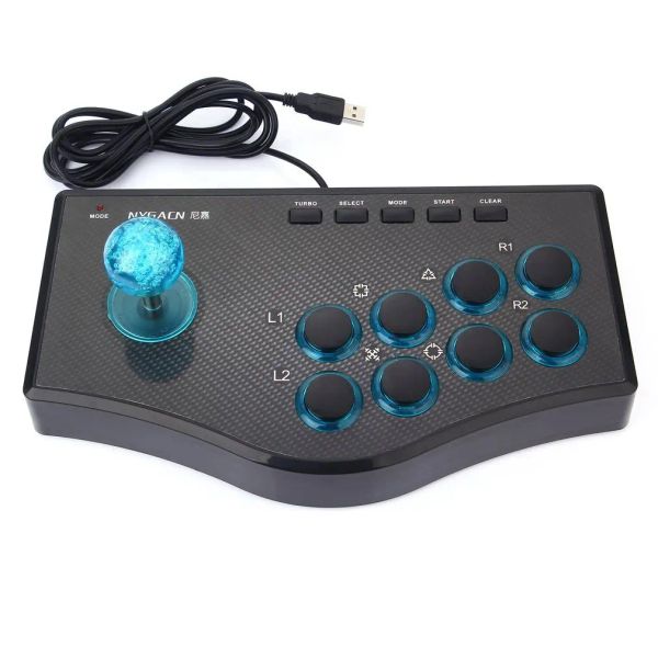 Joysticks 2023 novo usb com fio controlador de jogo jogo rocker arcade joystick usbf vara para ps3 computador pc gamepad console de jogos