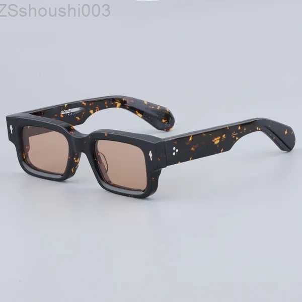Sonnenbrille JMM Jacques ASCARII Quadratische Modequalität Modebrille Stilvolle klassische Acetat handgefertigte verschreibungspflichtige Brillen TQWH