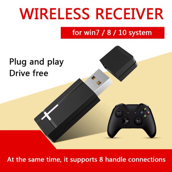 Adattatore Adattatore multifunzionale per gamepad PC da 2,4 GHz per Xbox One Joystick USB Controller di gioco Ricevitore wireless per desktop Win 7/8/10
