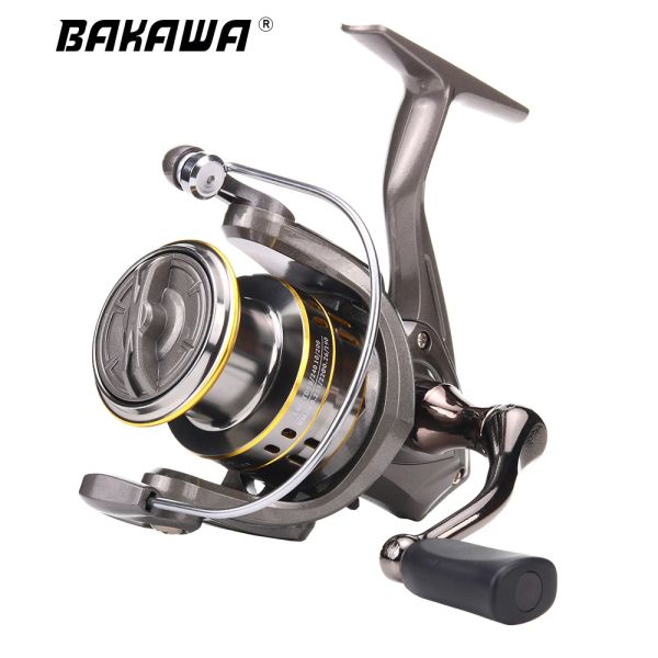 Reels Bakawa Metal Spinning Spinning Fishing Reel 8007000 Comida do alimentador da série 5.2: 1 bobinas rotativas tackle venete carpa peca