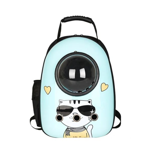 Carrinhos de transporte respirável para animais de estimação para cães e gatos, mochila criativa, gaiola de cápsula de espaço de viagem, bolsa de transporte para filhotes, bolsa para gatinhos, bolsas ca