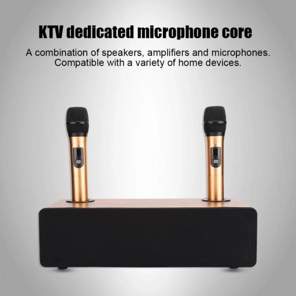 Soundbar 120W Süper Güç Bluetooth 5.0 Ev Ses Seti Kablosuz Mikrofon İle Spesker Cep Telefonu Karaoke Boom Box