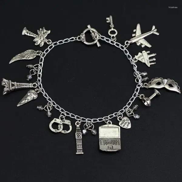 Braccialetti a maglie 50 Cinquanta sfumature di grigio per accessori da donna Un braccialetto Braccialetti a catena Braccialetti