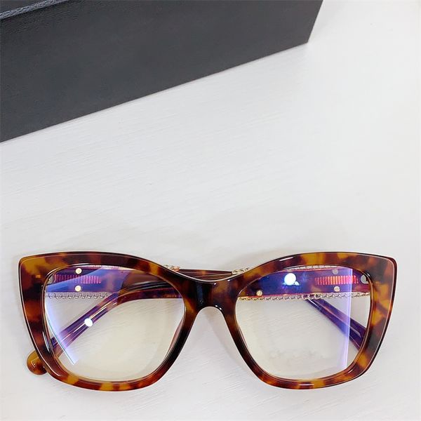 Novas lentes de prescrição óculos CH3461 Moda luz azul mulher designer óculos ópticos leitura óculos de sol emoldurados completos anti-azul-ray acetato de armação 1.61 1.67 2.0