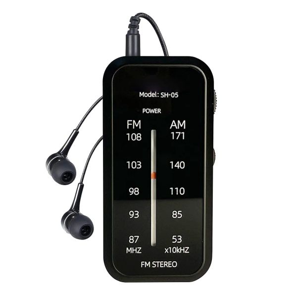 Radio FM/AM Dual Band Emergency Radio Receiver mit Lautsprecher HiFi Radio 3,5 -mm -Kopfhörerbuchse 2AA -Batterie für Camping im Freien betrieben