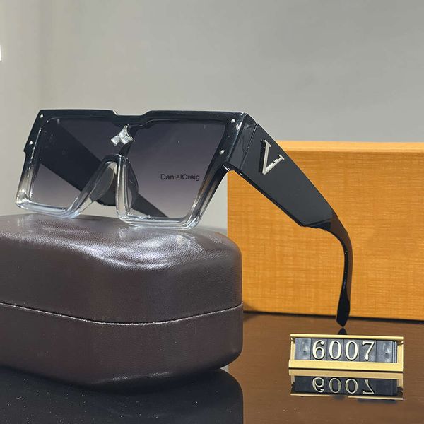 Homens designer óculos de sol com caixa de óculos de sol para mulheres hip hop clássicos de luxo moda correspondência condução praia sombreamento proteção uv óculos polarizados presente 24