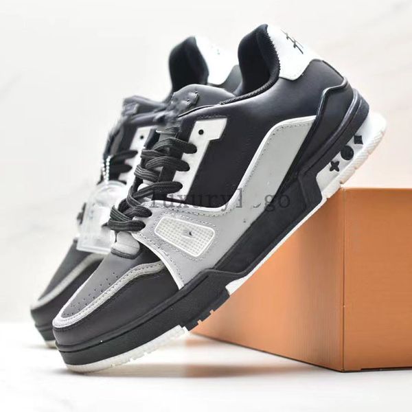 2024 Tasarımcı Virgil Trainer Sneaker Sıradan Ayakkabı Buzağı Siyah Beyaz Pembe Deri Abloh Yeşil Kırmızı Mavi Kaplama Platformu Düşük Spor Ayakkabı Dış Mekan Yürüyüş 36-45 06