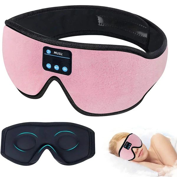 Динамики Новые наушники для сна Bluetooth 3D Sleep Eye Mask Беспроводные наушники для сна со встроенным HD-динамиком Идеально подходят для тех, кто спит на боку