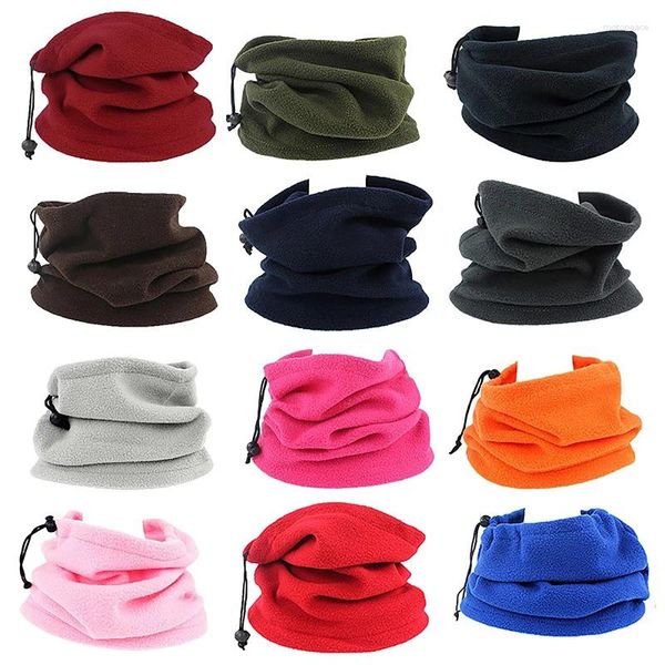 Bandanas Mode Frauen Gestrickte Schal Einfarbig Winter Snood Schals Dame Warme Wolle Fell Dick Unisex Männer Neck Schals Ring