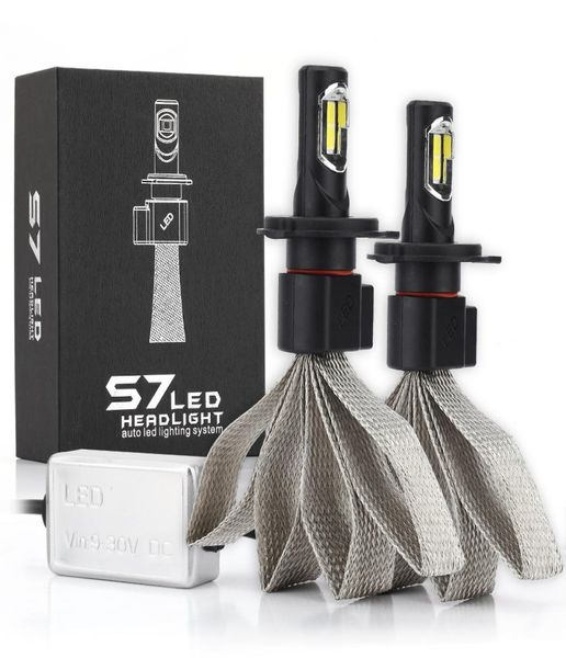 S7 LED Farol H1 H4 H7 H27 H3 H11 H13 9004 9007 LED Car lemp Lâmpadas 72W 8000lm 6000K Auto Farol Nevoeiro Light1487772