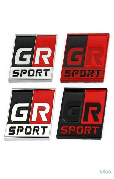 Emblema do logotipo esportivo GR do carro Emblema dianteiro traseiro porta-malas adesivo da grade do capô 9575902