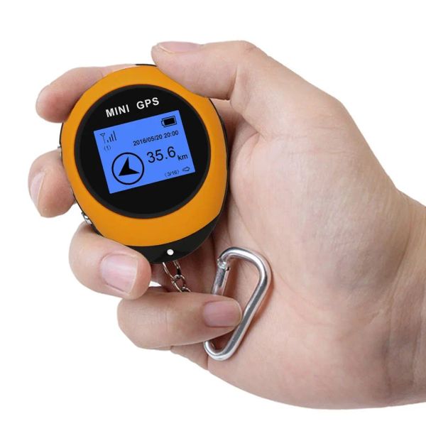 Acessórios Hot Mini GPS Posicionador Handheld Satellite GPS Posicionador Compass com fivela para Localizador de caminhada para viagens esportivas ao ar livre