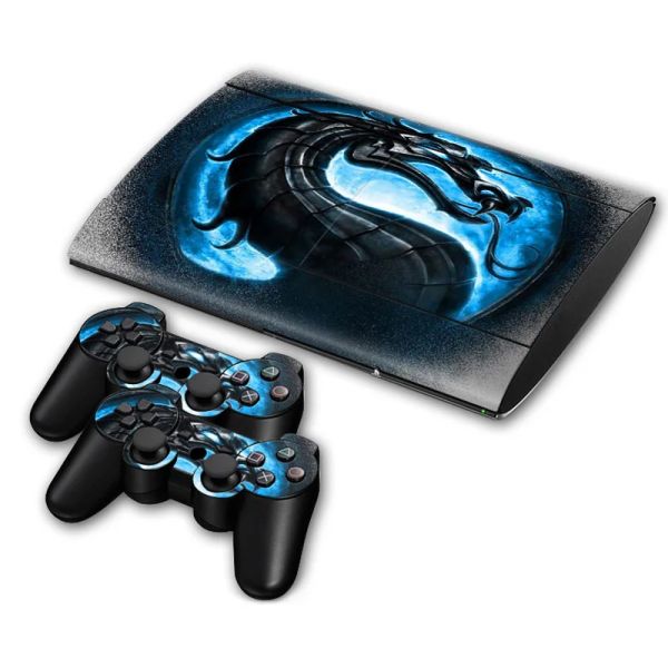 Adesivi Drago Decalcomania in vinile Cover Faceplate Mod Skin Kit per PS3 Adesivo skin super sottile Console per System Skins Accessori di gioco #212