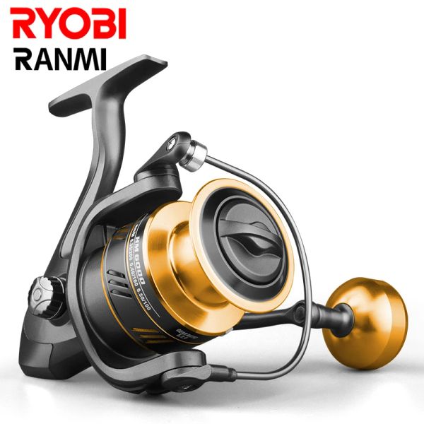 Mulinelli RYOBI RANMI HM Mulinello da pesca Bobina interamente in metallo 8KG Max Drag Maniglia in acciaio inossidabile Mulinelli d'acqua dolce d'acqua salata per mulinello da spinning