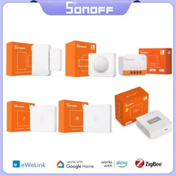 Controllo SONOFF Zigbee 3.0 Bridge Pro/Sensore TH/Interruttore wireless/Sensore porta/Sensore di movimento/ZBMINI/ZBMINIL2 Supporto Ewelink Alexa
