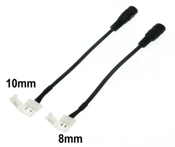 Проводной кабель постоянного тока к 2-контактному сварочному разъему с зажимом 8 мм 10 мм для SMD 5050 3528 Светодиодная лента 3721965