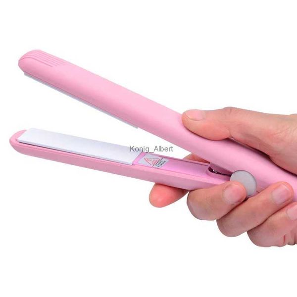 Alisadores de cabelo Eletrônico Cerâmica Alisador de Cabelo Rápido Portátil Mini Cabelo Flat Iron Molhado / Secador Alisamento Ferros ProfessionalL2402